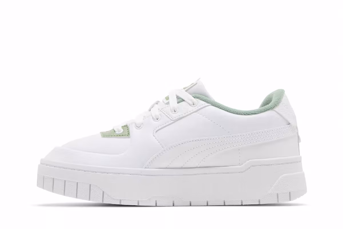 Puma Women's Cali Dream Terry White Dusty Green, view 4