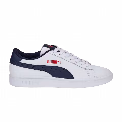 Puma Smash v2 Leather Big Kid 'White Peacoat'