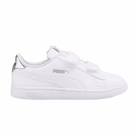 Puma Smash v2 Little Kid 'Mirror Metallic - White Silver'
