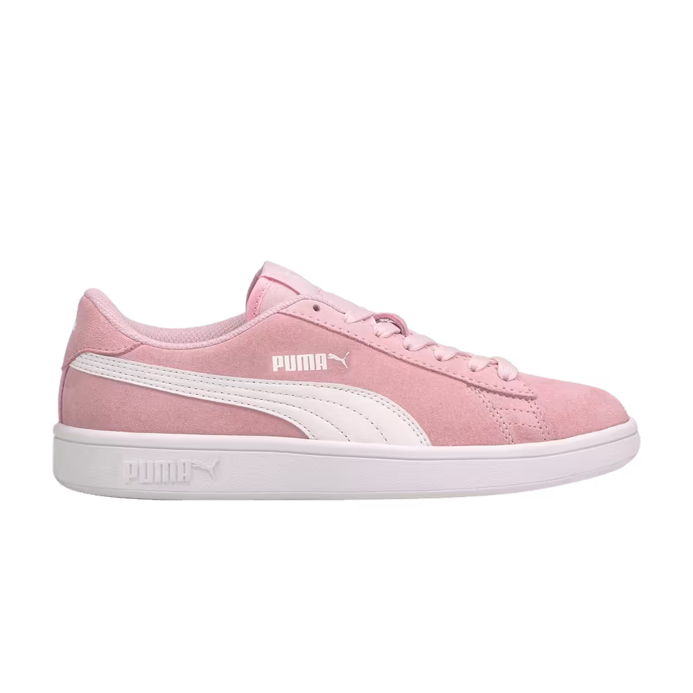 Puma Smash V2 Jr Pink Lady White