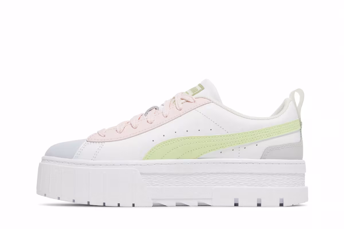 Puma Women's Mayze Leather White Arctic Ice, view 4