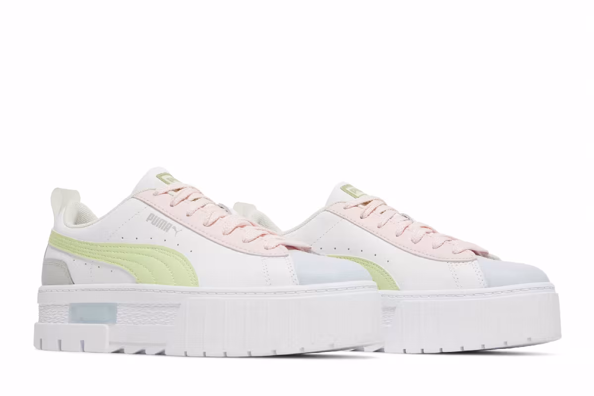 Puma Women's Mayze Leather White Arctic Ice, view 9