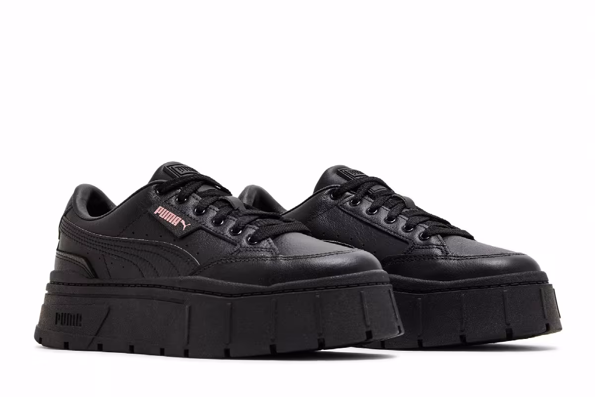 Puma Women's Mayze Stack Leather Black, view 9