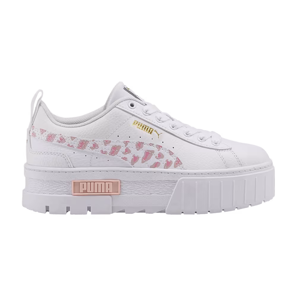 Puma Mayze Jr Wild - White Leopard