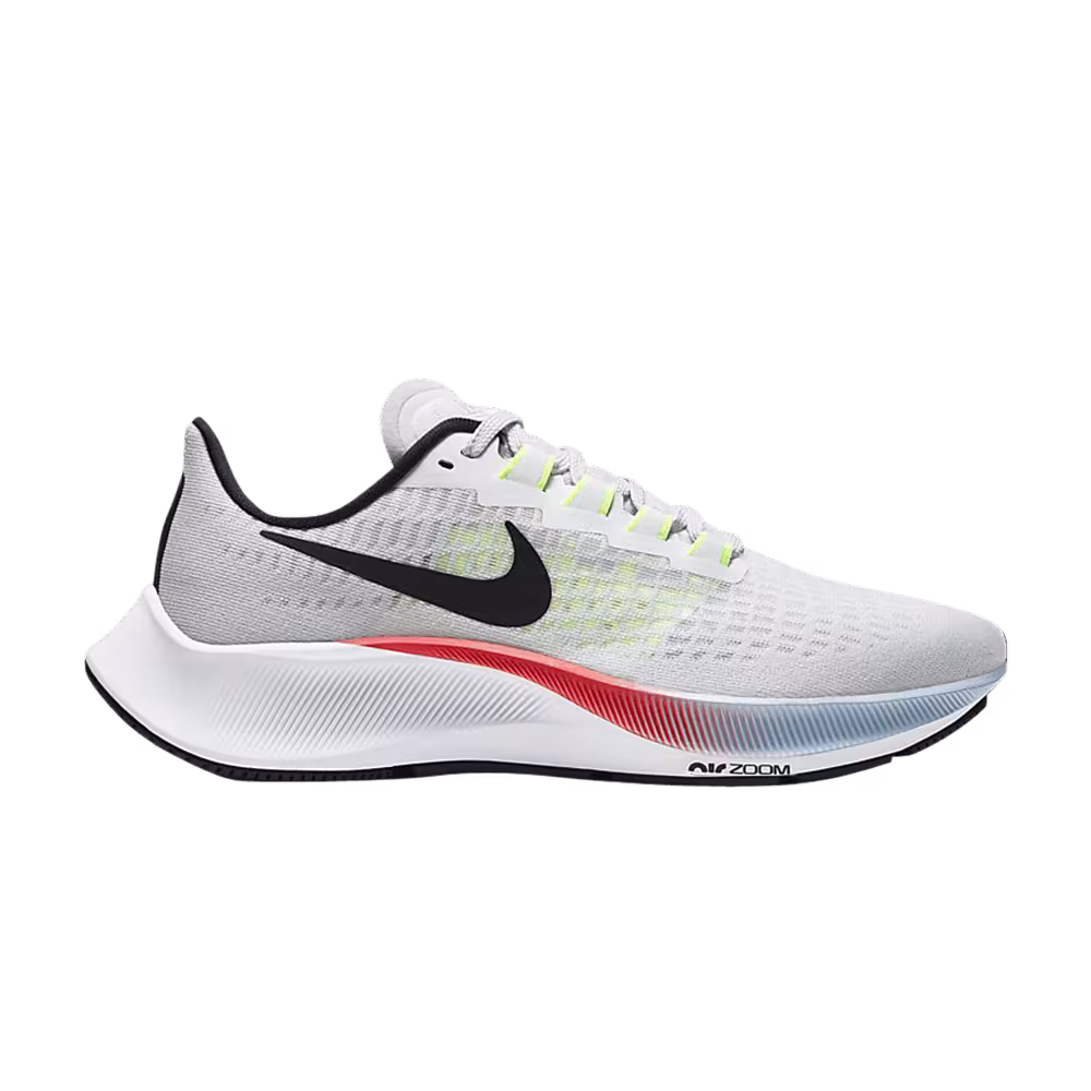Nike Women's Air Zoom Pegasus 37 Platinum Crimson Blue