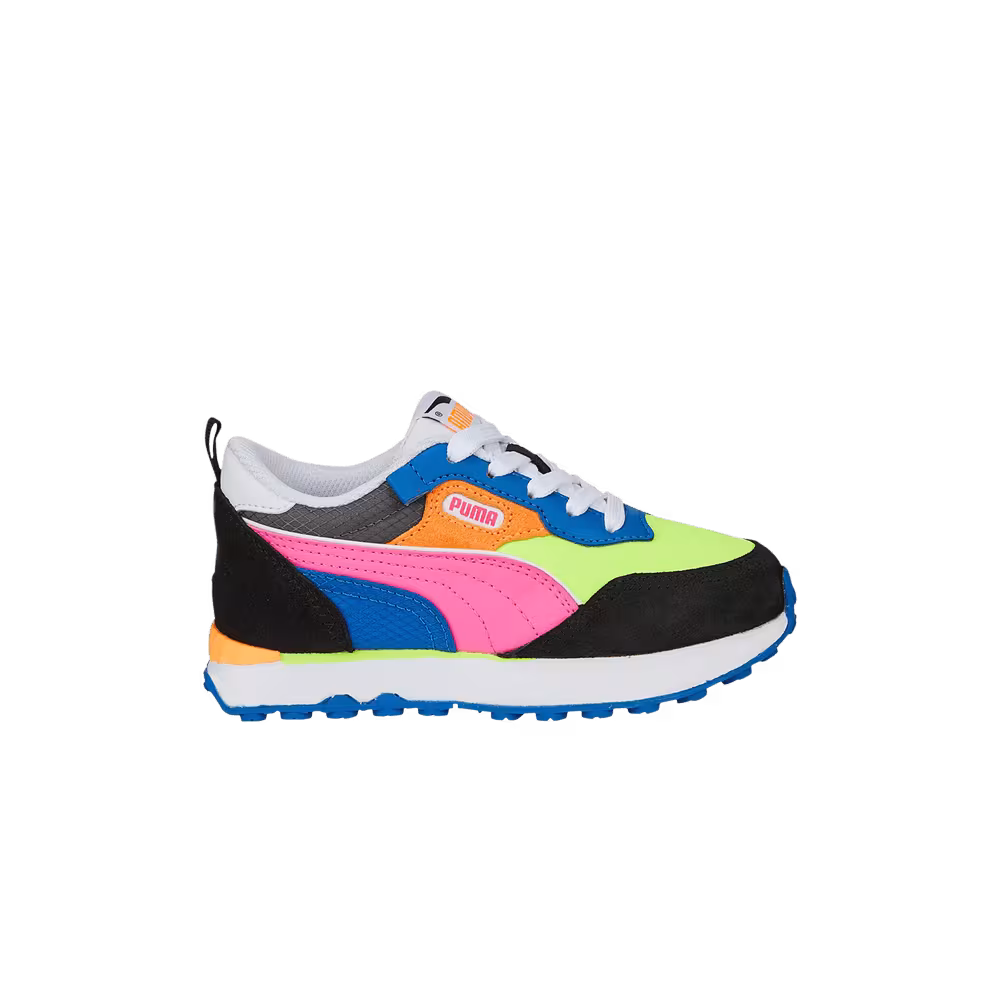 Puma Rider FV Little Kid Lime Squeeze Black Royal