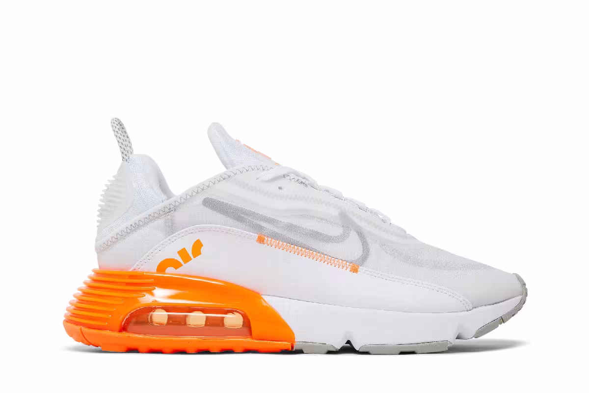 Nike Air Max 2090 White Total Orange, view 2