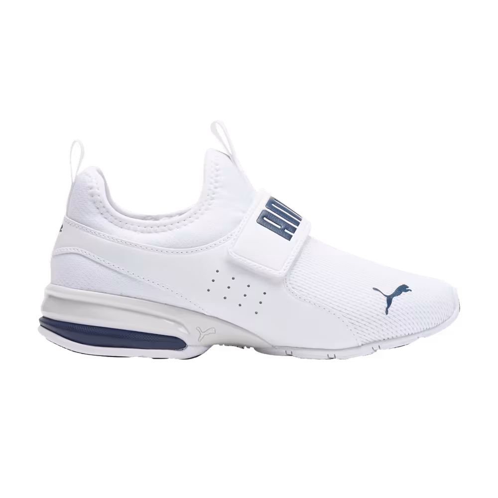 Puma Axelion Slip-On Big Kid White Marine Blue