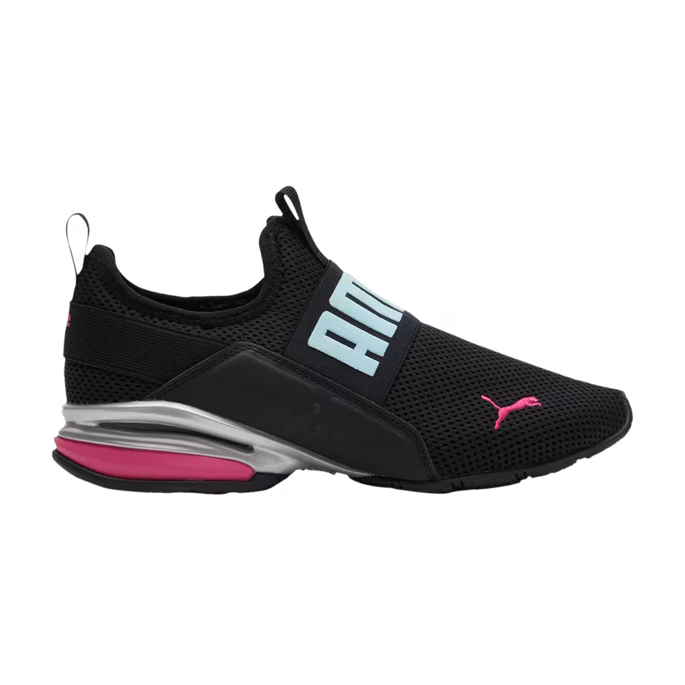 Puma Women's Axelion Slip-On Black Bright Rose