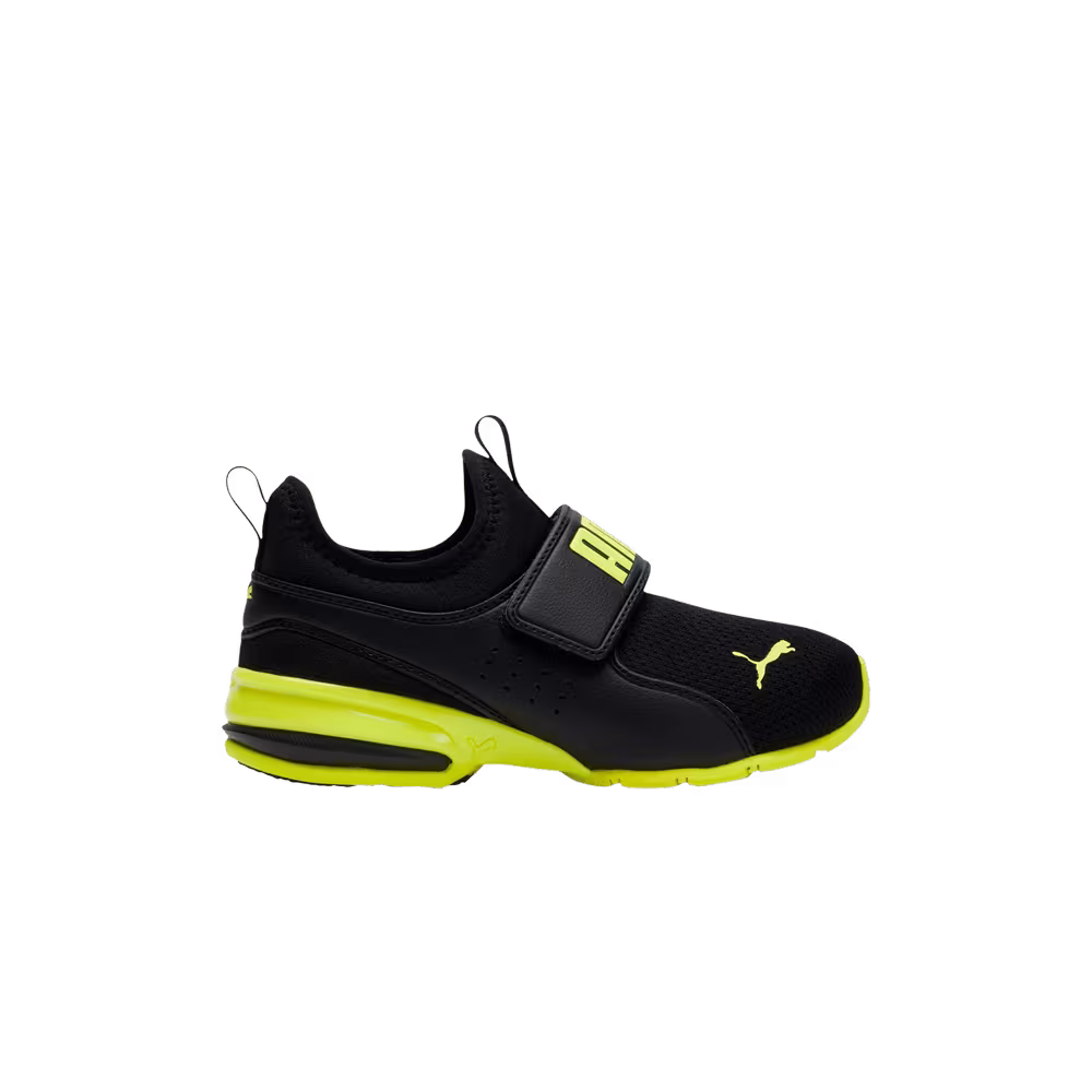 Puma Axelion Slip-On Infant Black Yellow Alert