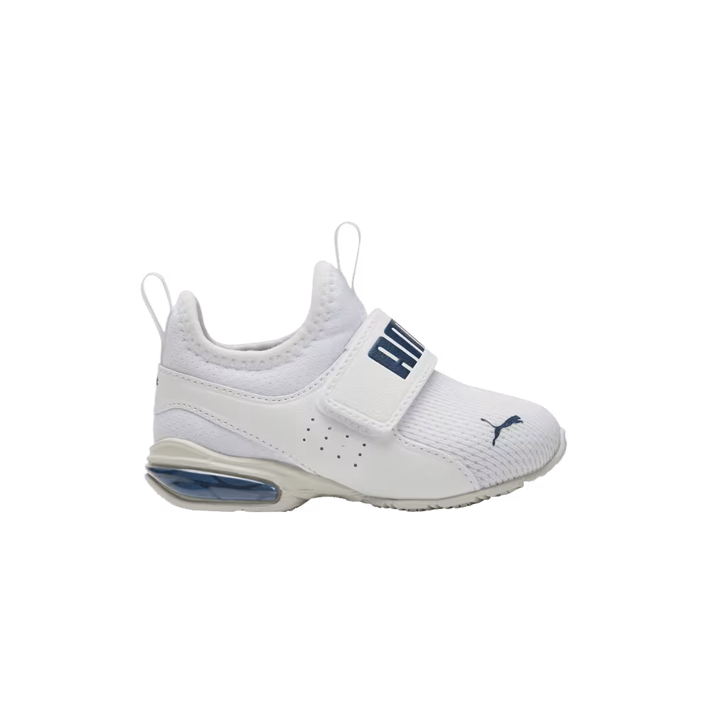 Puma Axelion Slip-On Infant White Marine Blue