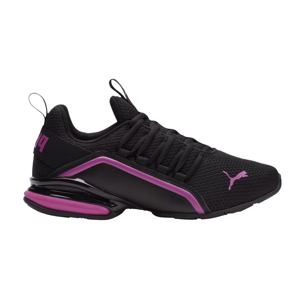 Puma Women's Axelion Metallic Black Deep Orchid