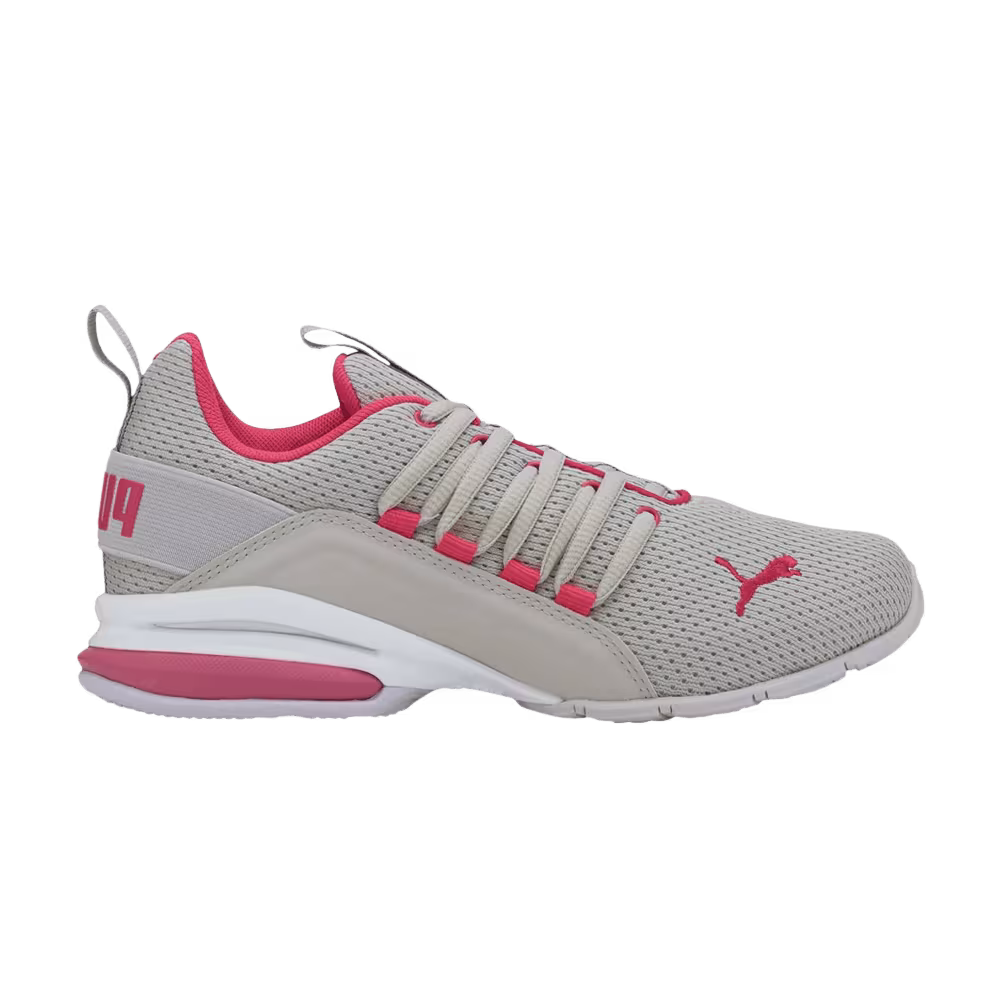 Puma Axelion Jr Grey Violet Glowing Pink