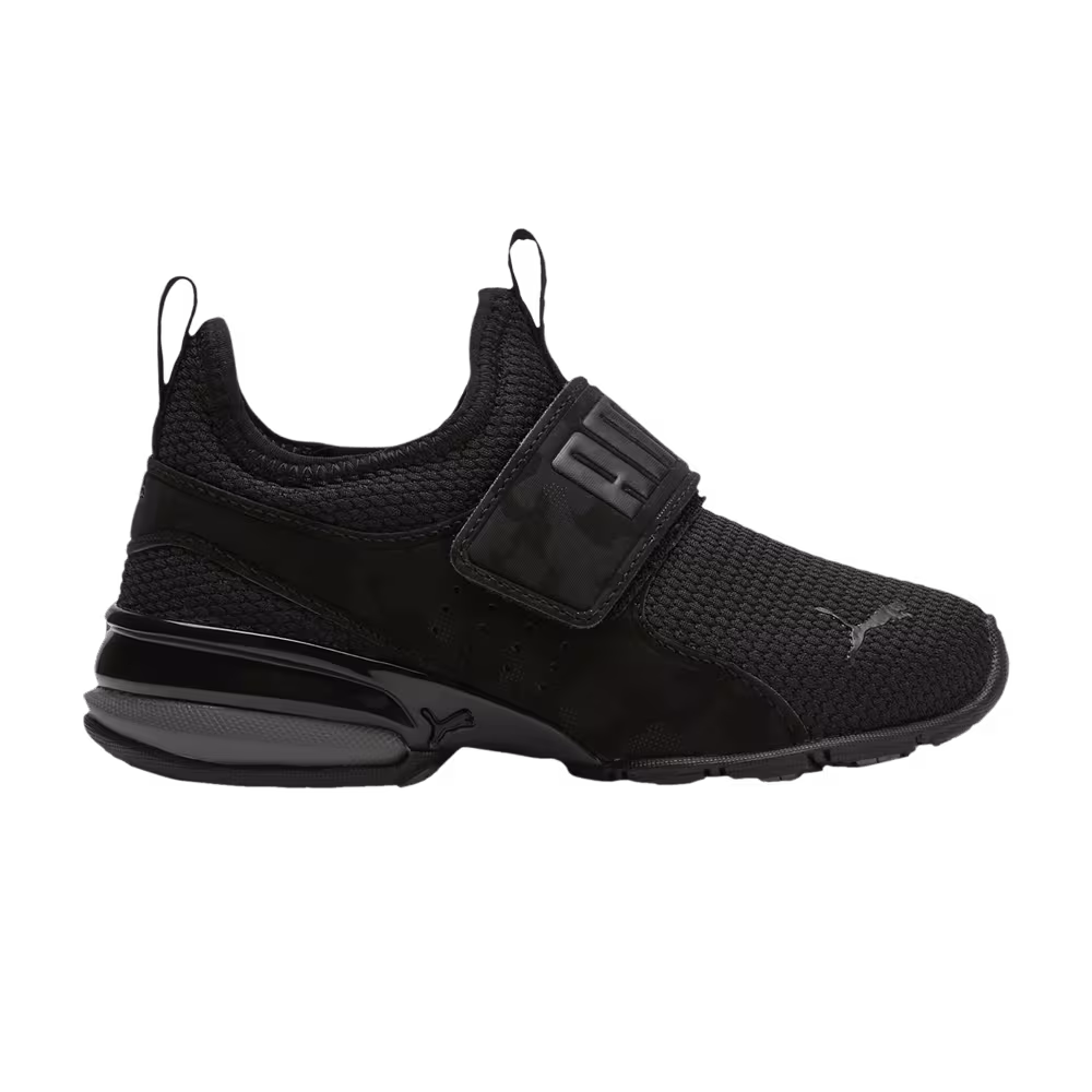 Puma Axelion Slip-On Little Kid Camo - Black Castlerock