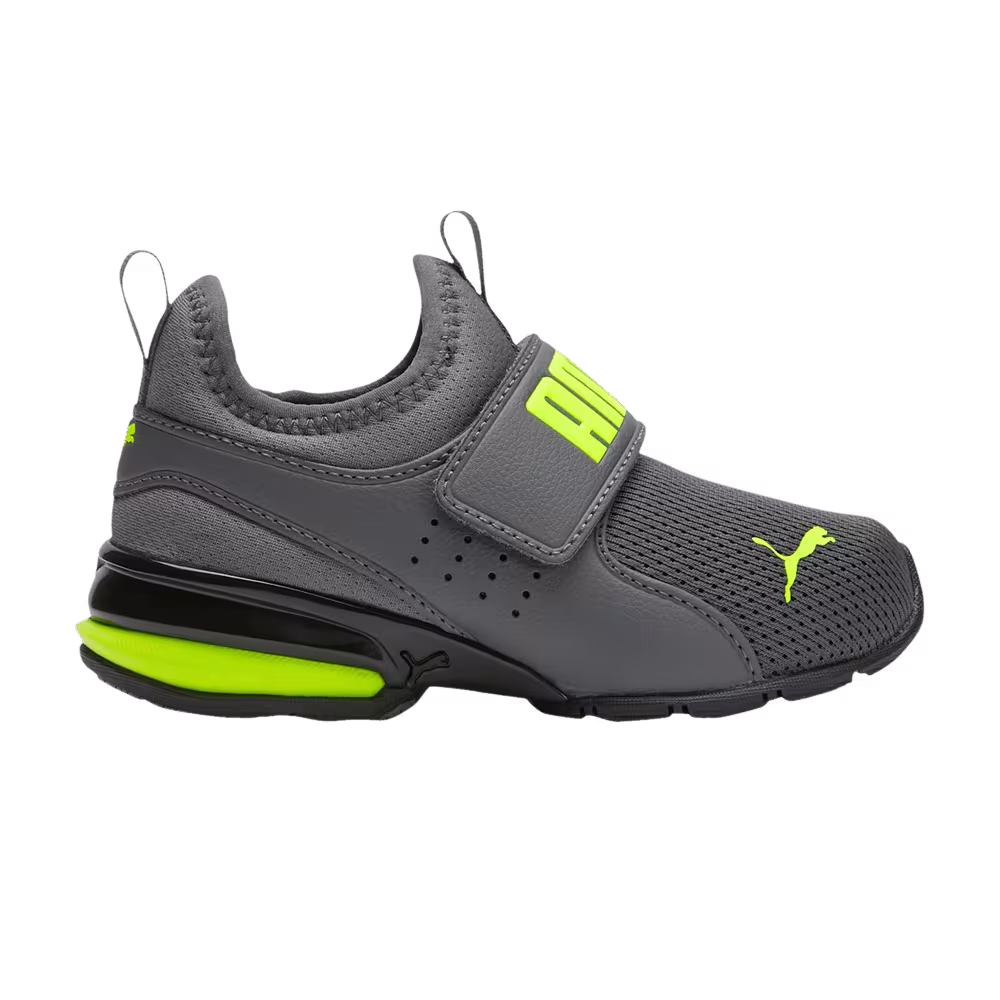 Puma Axelion Slip-On Little Kid Castlerock Lime