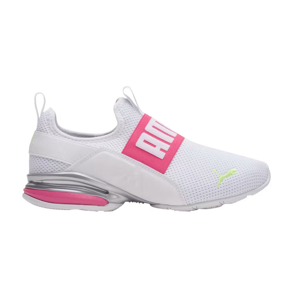 Puma Women's Axelion Slip-On White Sunset Pink