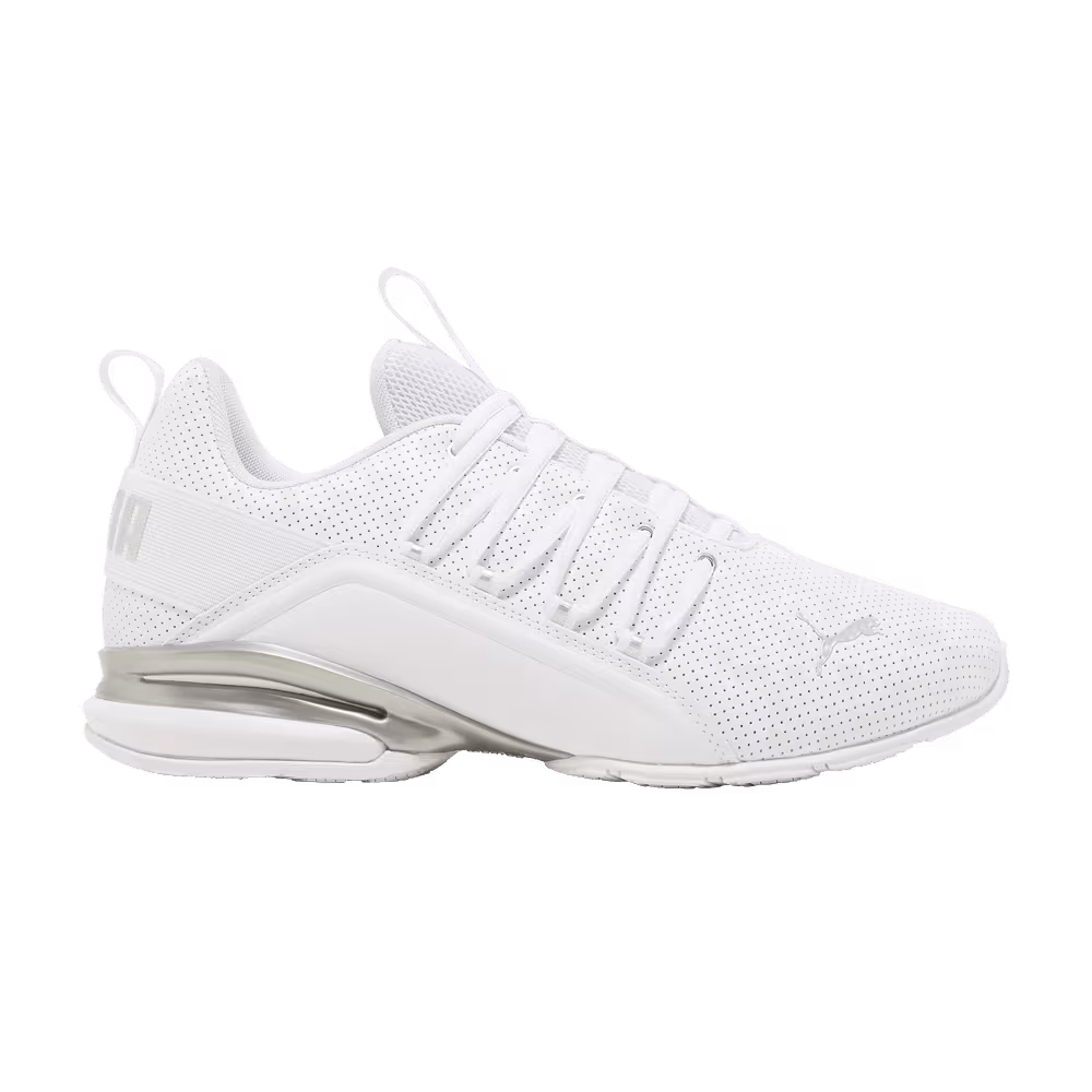Puma Axelion Perf Wide White Silver