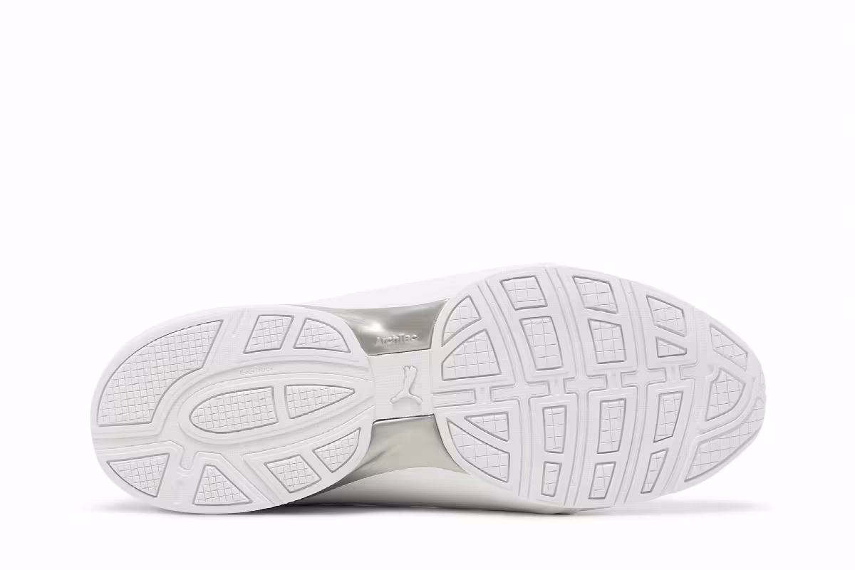 Puma Axelion Perf Wide White Silver, view 5