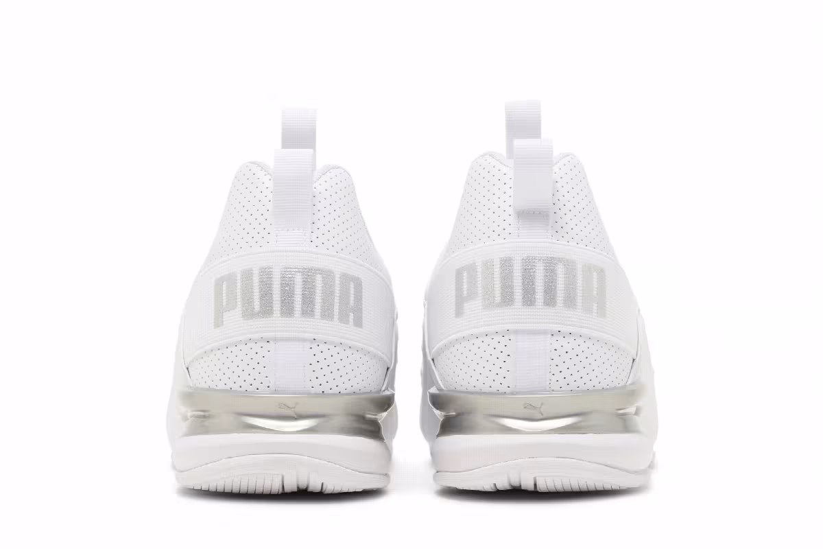 Puma Axelion Perf Wide White Silver, view 7