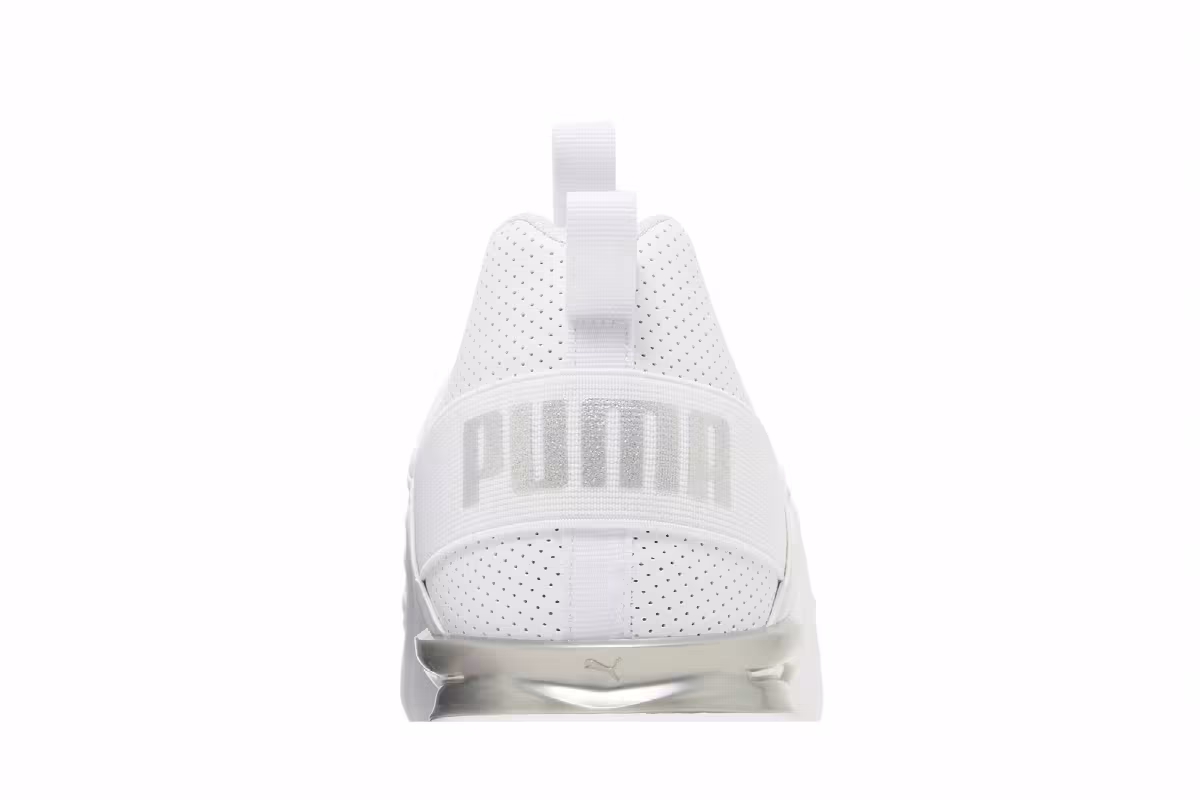 Puma Axelion Perf Wide White Silver, view 8