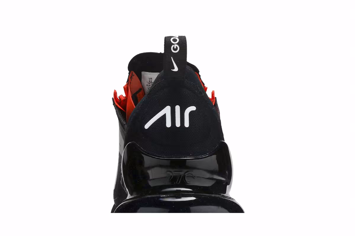 Nike Air Max 270 Shield Golf Black Team Orange, view 8