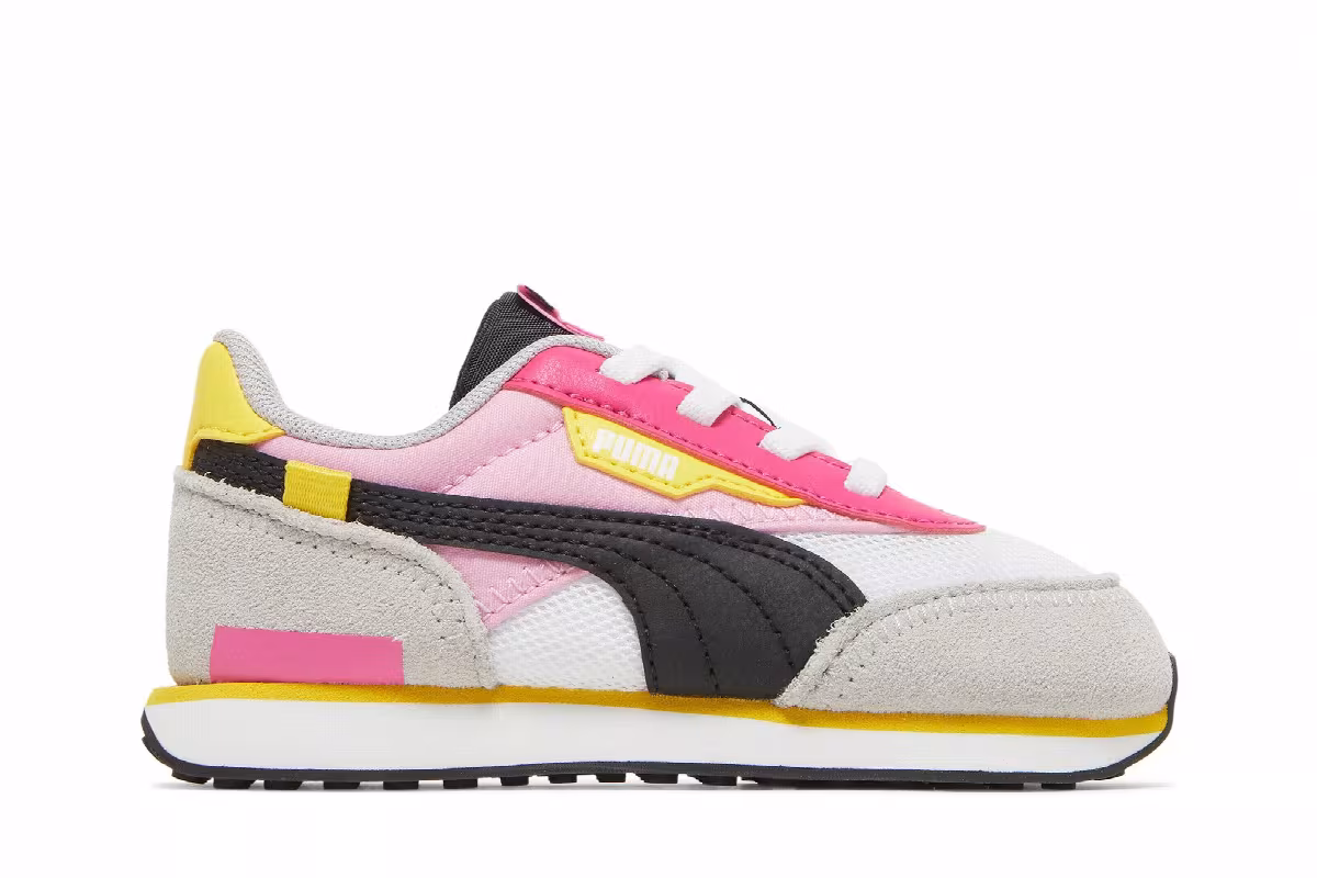 Puma Future Rider Splash Infant White Prism Pink, view 2