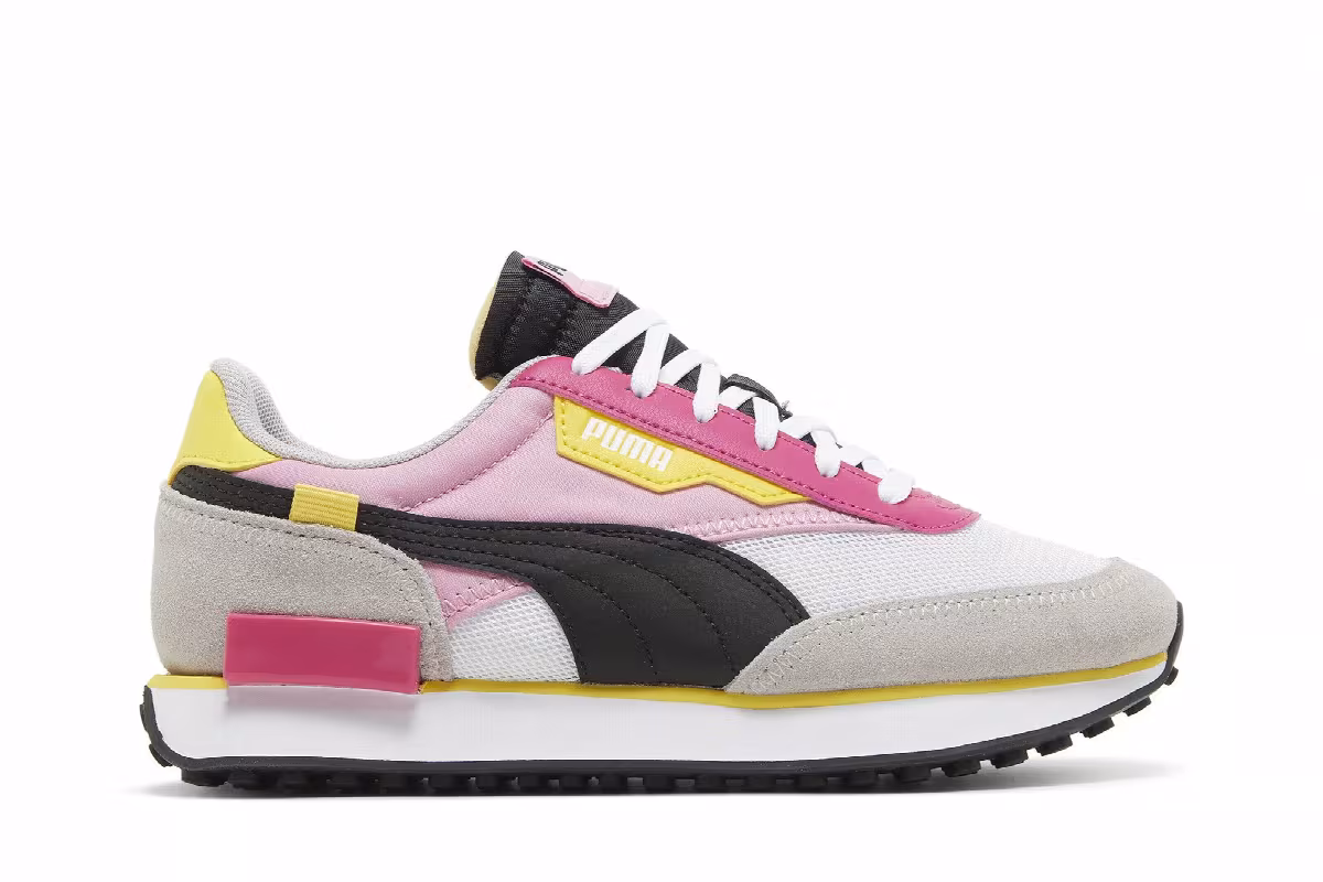 Puma Future Rider Splash Jr White Prism Pink, view 2