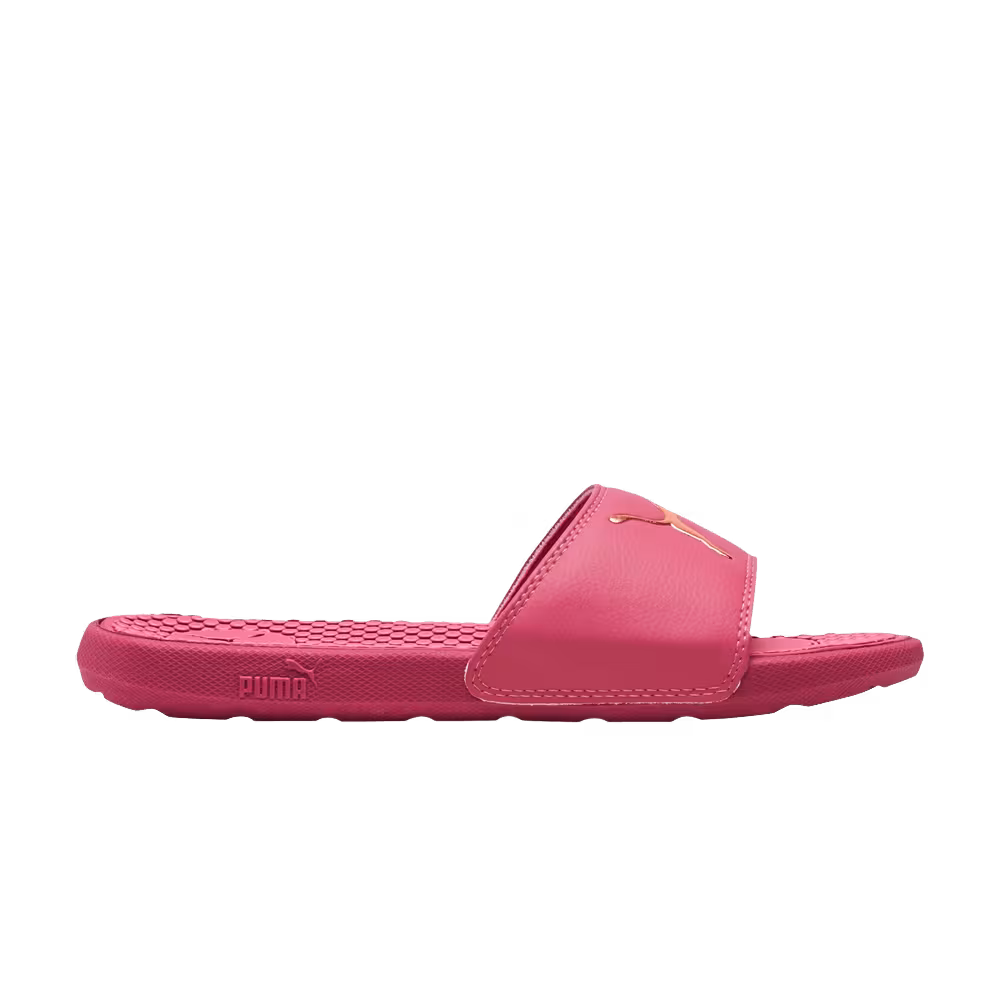 Puma Women's Cool Cat Sport Slides Rose Wine Gold