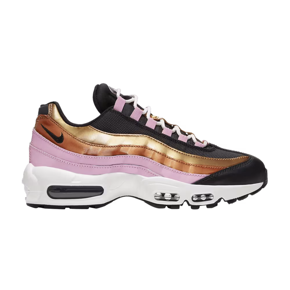 Nike Women's Air Max 95 Pink Metallic Copper Gold