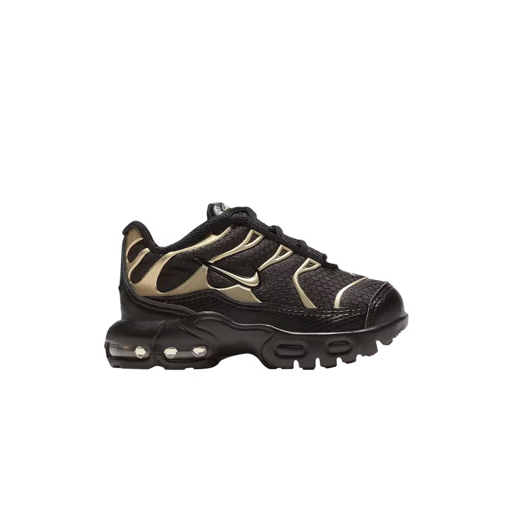 Nike Air Max Plus TD Black Metallic Gold Star