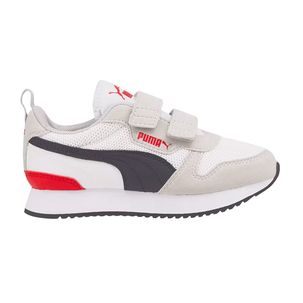 Puma R78 Little Kid White High Risk Red