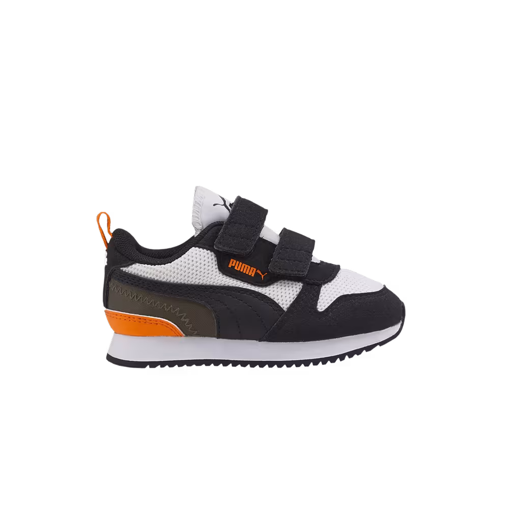 Puma R78 Infant White Vibrant Orange
