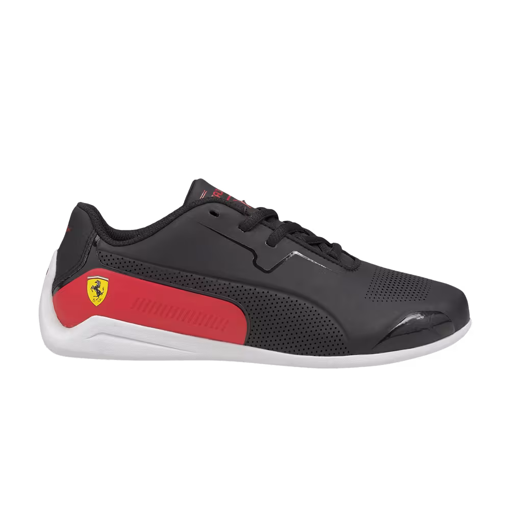Scuderia Ferrari x Puma Drift Cat 8 Jr Black Rosso Corsa