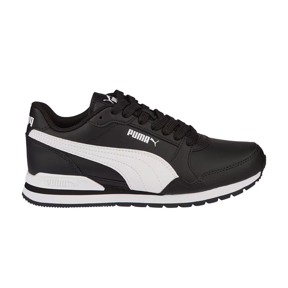 Puma ST Runner v3 Leather Jr Black White