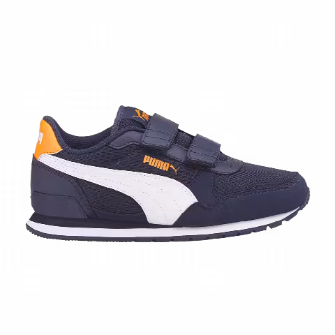 Puma ST Runner v3 Mesh V Little Kid 'Peacoat Vibrant Orange'