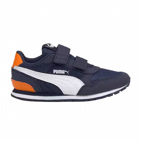 Puma ST Runner V2 Mesh AC Little Kid 'Peacoat Vibrant Orange'