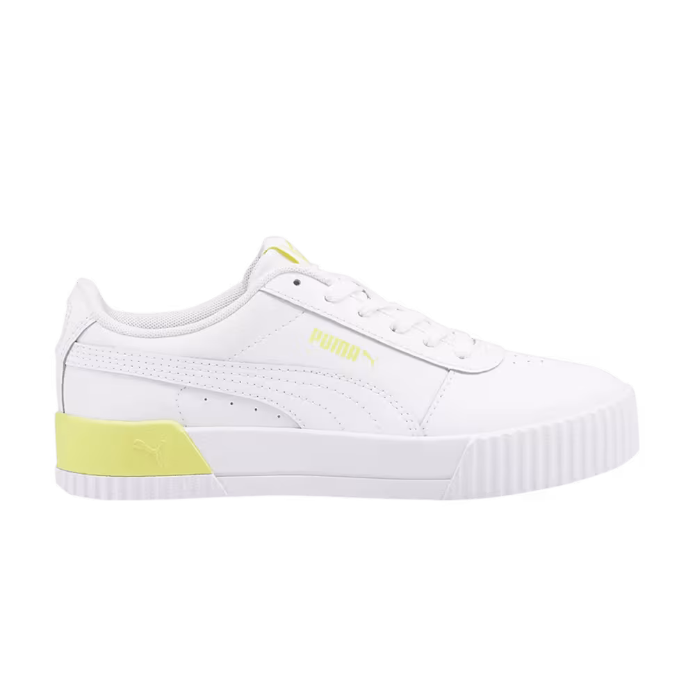 Puma Carina Big Kid White Lemon Sherbert