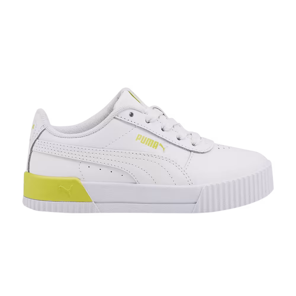 Puma Carina Little Kid White Lemon Sherbert