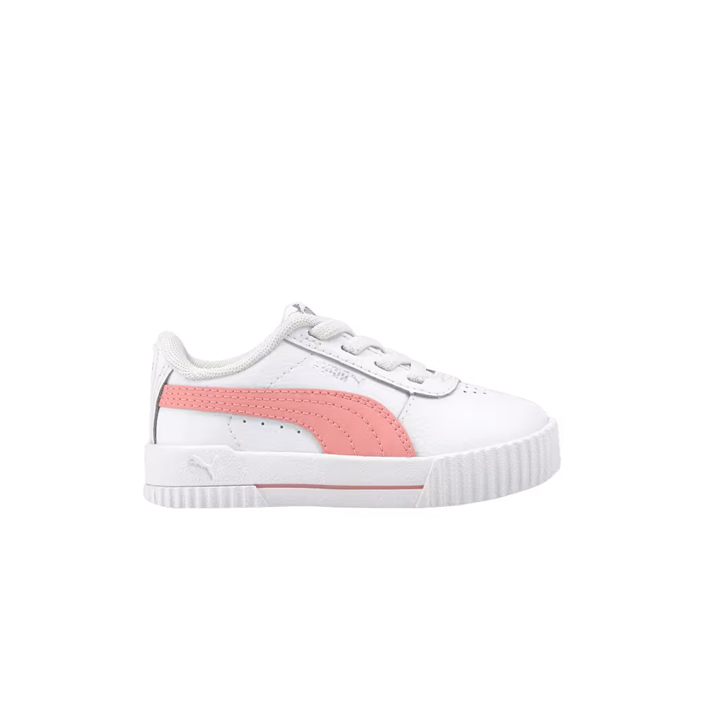 Puma Carina Leather Infant White Peony