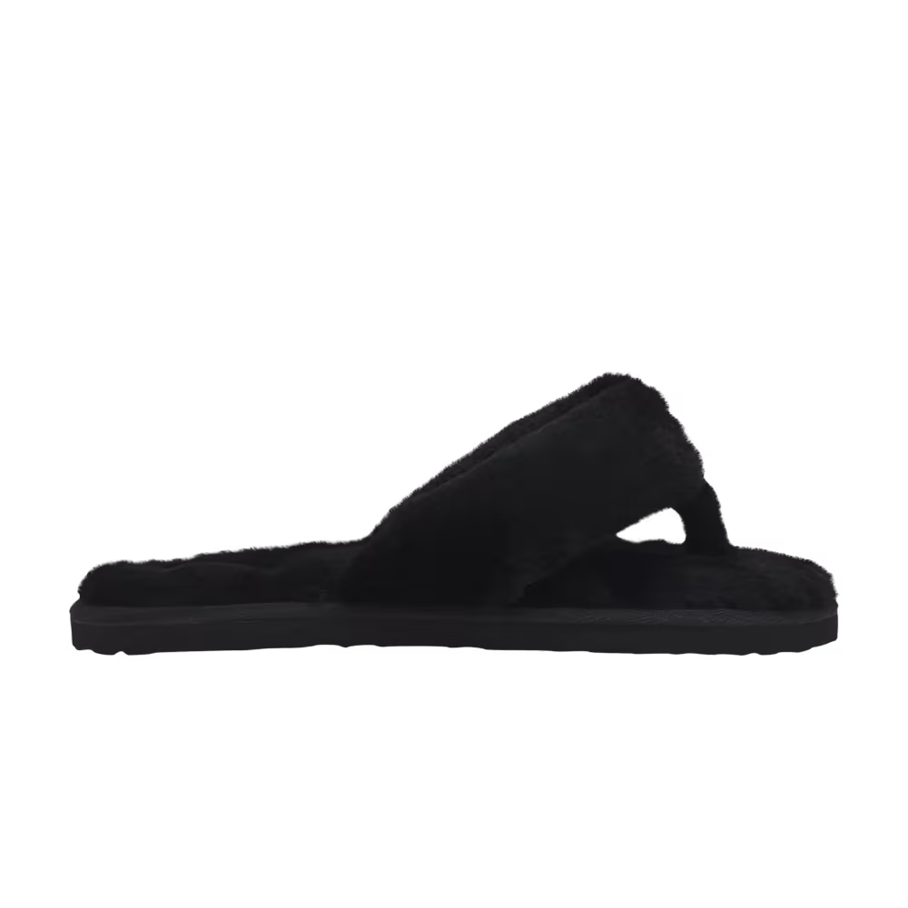 Puma Fluff Flip Slide Jr Black Team Gold