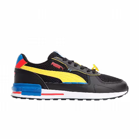 SmileyWorld x Puma Graviton Big Kid 'Black Vibrant Yellow'