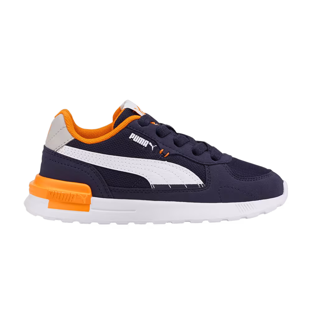 Puma Graviton Little Kid Peacoat Vibrant Orange