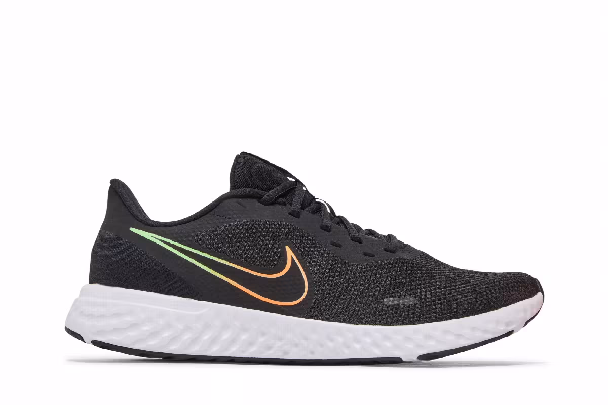Nike Revolution 5 Black Atomic Orange, view 2