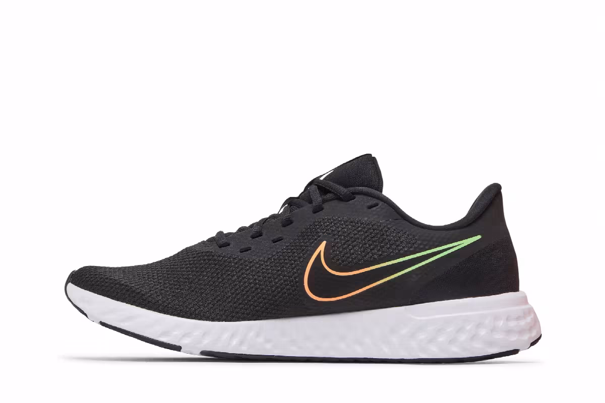 Nike Revolution 5 Black Atomic Orange, view 4