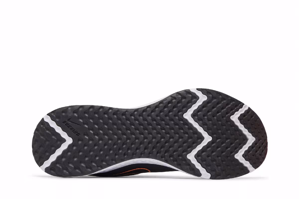 Nike Revolution 5 Black Atomic Orange, view 5