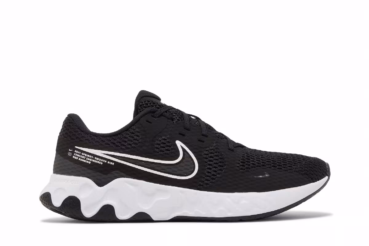 Nike Renew Ride 2 Black White, view 2
