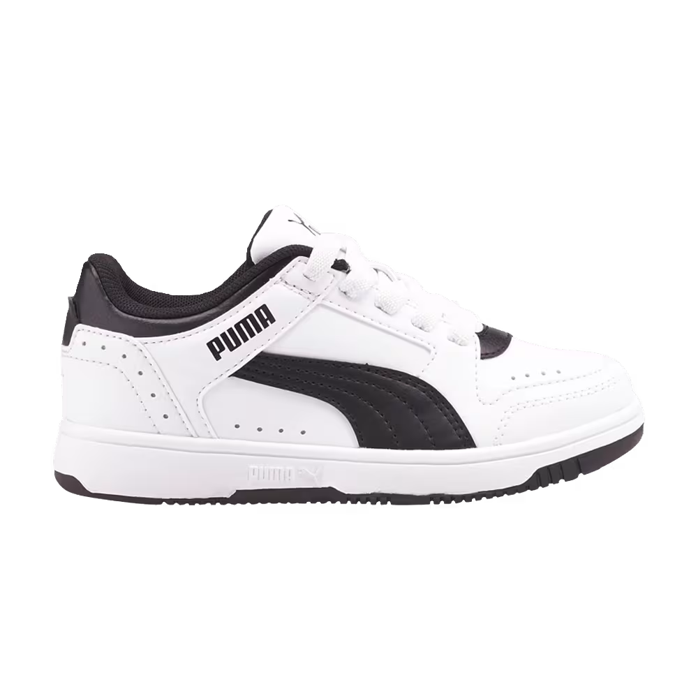 Puma Rebound Joy Low Little Kid White Black