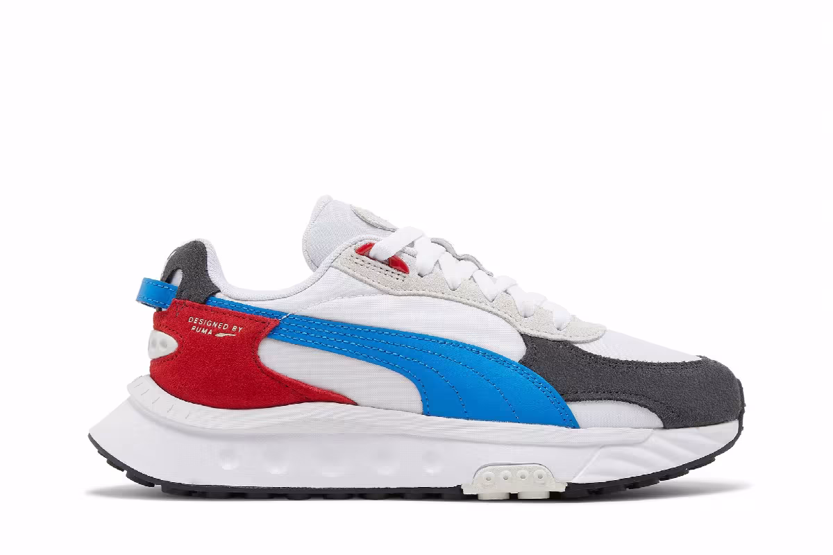 Puma Wild Rider Rollin Jr Ebony White, view 2