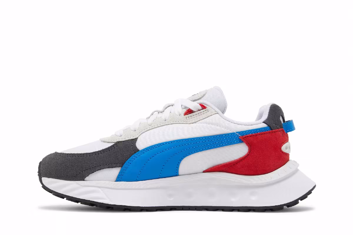 Puma Wild Rider Rollin Jr Ebony White, view 4