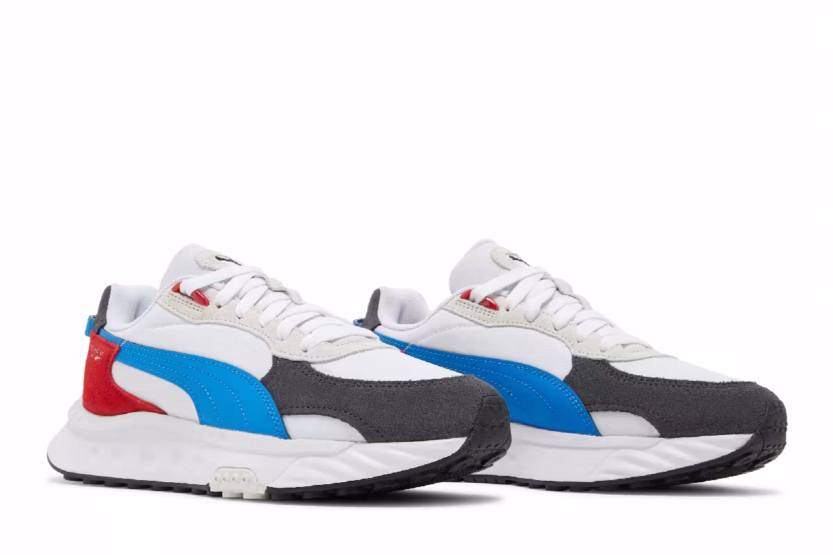 Puma Wild Rider Rollin Jr Ebony White, view 9